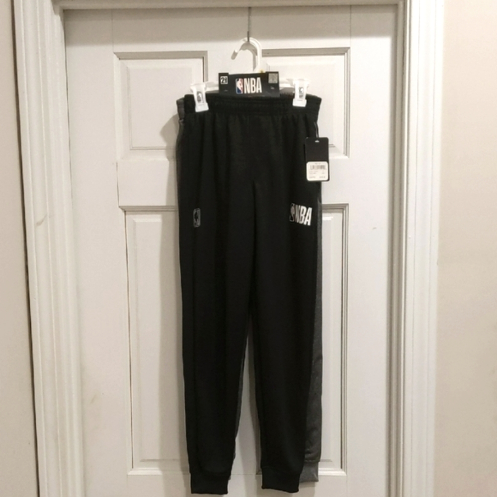 NBA 2 pair Boys Jogger Pants, gray and black, New With Tags!